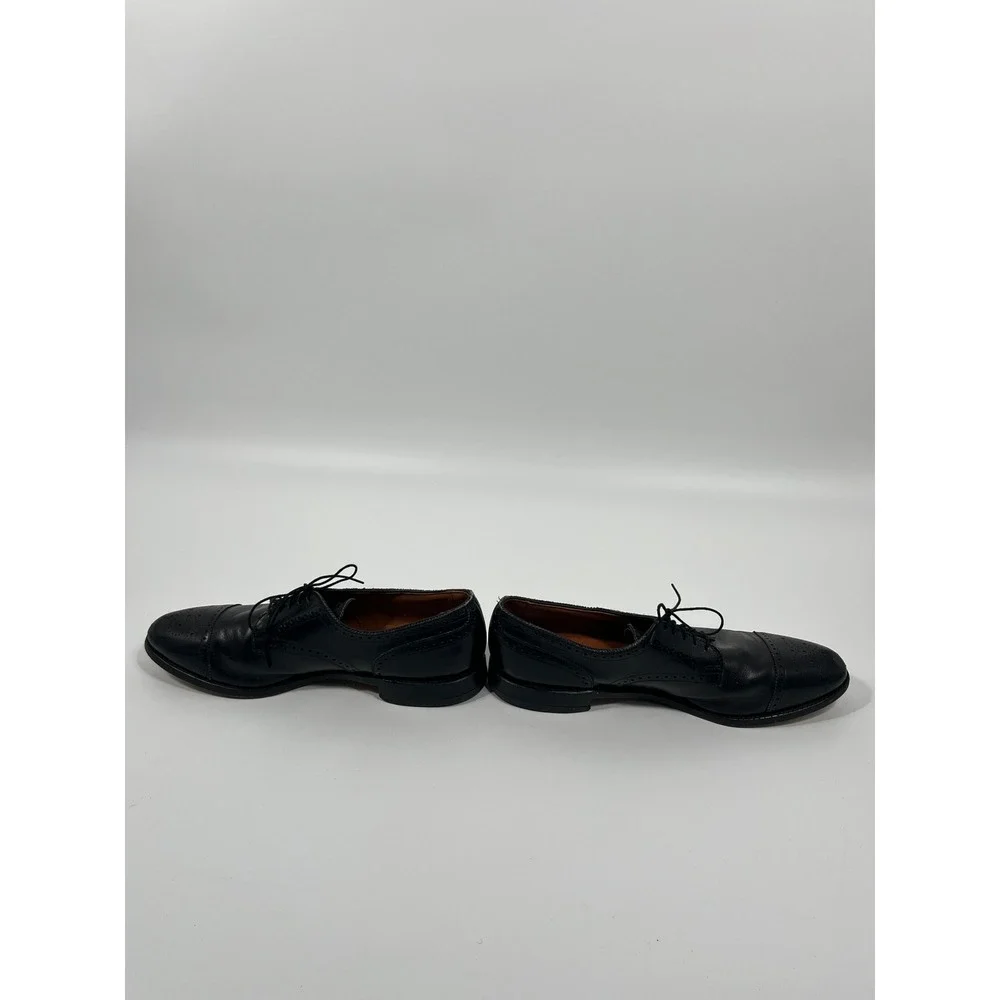 Allen Edmonds Sanford Cap Toe Leather Dress Shoes Mens 13 Black Brogue Derby